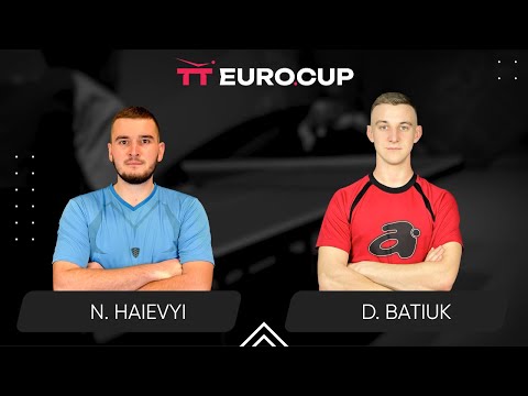 18:00 Nazarii Haievyi - Dmytro Batiuk 20.07.2025 TT Euro.Cup Ukraine Master. TABLE 4