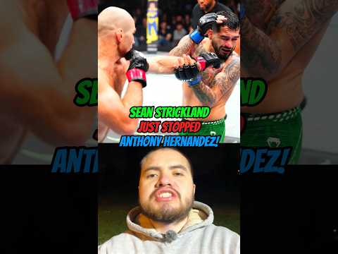 SEAN STRICKLAND HAD NO PROBLEM STOPPING ANTHONY HERNANDEZ IN ROUND 3!#trending #youtubeshorts
