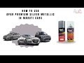 Premium Silver Spray Paint APAR Spray Paints L Removing Scratch From Maruti Car