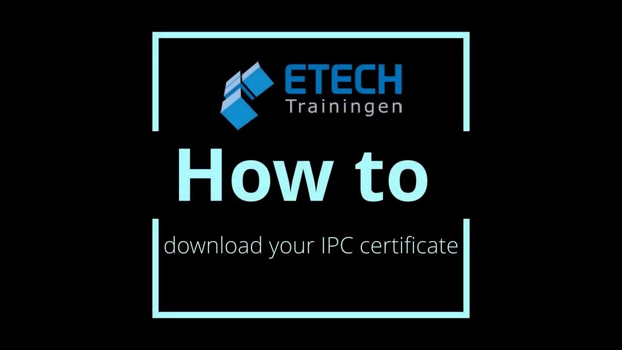 Hoe u uw IPC-certificaat kunt downloaden