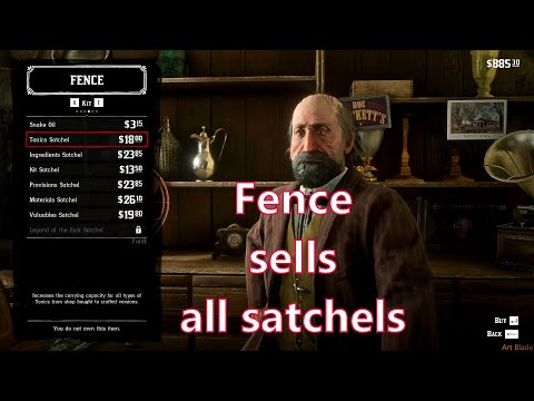 Red Dead Redemption 2 - (EPILOGUE) Simply BUY all satchels from the fence
