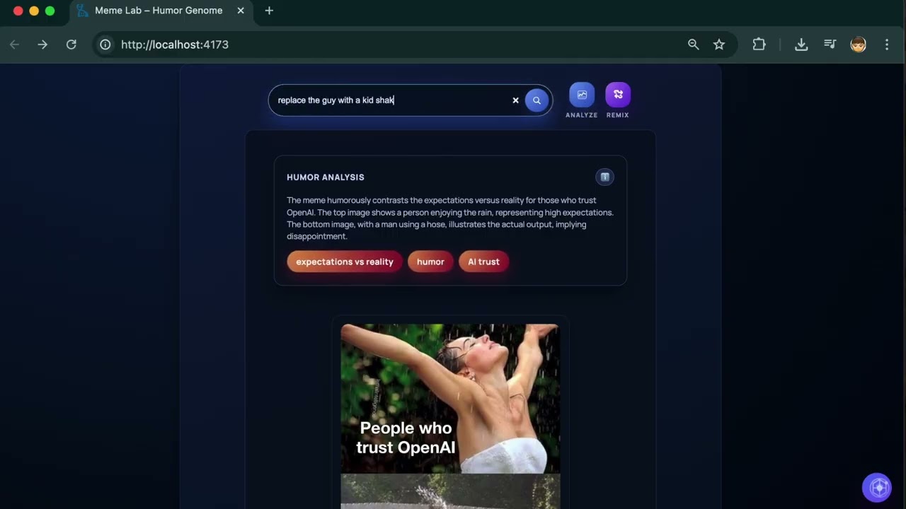 Humor Genome project preview