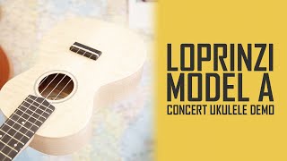 LoPrinzi Model A Maple Concert Ukulele Demo