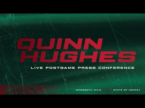 Quinn Hughes meets the Minnesota media for the first time