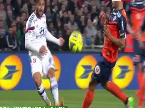 montpellier lyon 1-5 tous les buts avec doublé de fekir lacazette et un but de tolliso no fake
