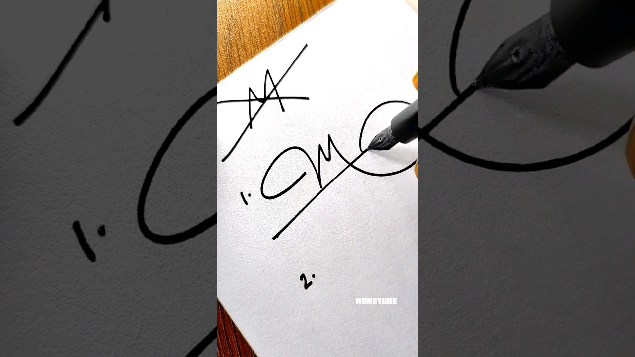 How to sign for the letter M ❤ ?