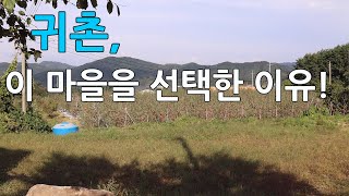 귀촌, 이 마을을 선택한 이유!