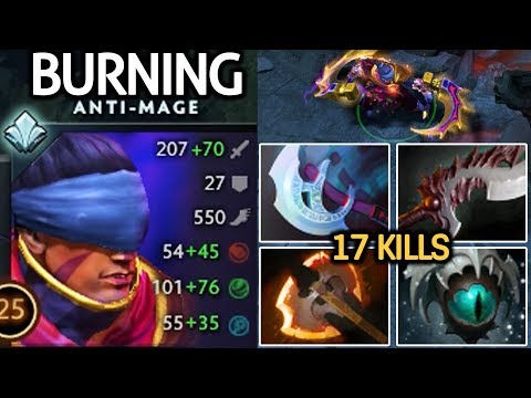 BurNIng [Anti Mage] TryHard His Signature hero Unreal Comeback 7.21 Dota 2