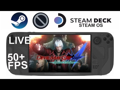 Devil May Cry 4 on Steam Deck/OS in 800p 50+Fps (Live)