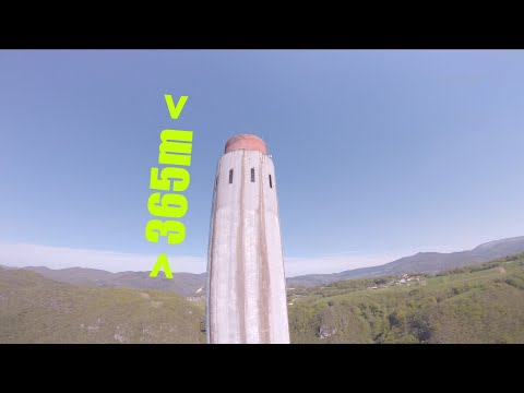 Trbovlje, Tallest Chimney in Europe, FPV Drone and Crazy Winds