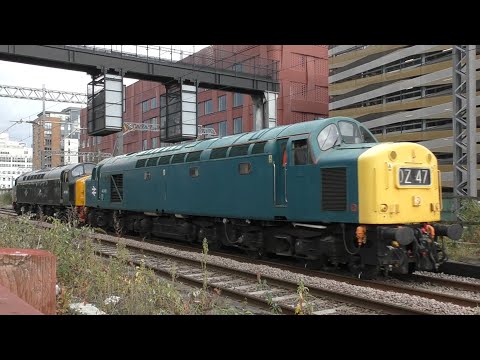 40145-40106 ELR to SVR @ Salford Central Wednesday 14/10/2020 with 142,802,66,68,70 + other units .