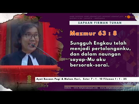 Renungan Harian, Mazmur 63 : 8  ( 7 Agust 2025)  Pdt M.Basa R. Hutabarat #hkbpkramatjati