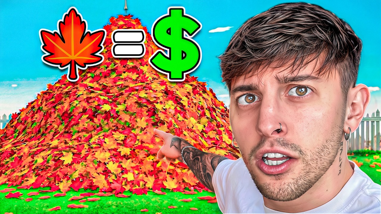 Me pagan por juntar HOJAS 🤑