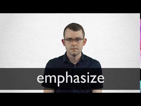 Part of a video titled How to pronounce EMPHASIZE in British English - YouTube