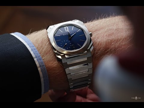 Finally! The blue dial Octo Finissimo in satin-polished stainless steel hits YouTube. And, wow...