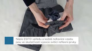 Dívčí zimní softshellové oteplovačky Esito s umělým kožíškem vínové