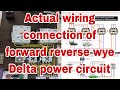 Explain The Power Circuit Of Forward Reverse Wye Delta Motor Starter Jude Master