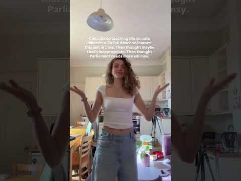 debería enseñarle al ministro de clima un baile de tiktok