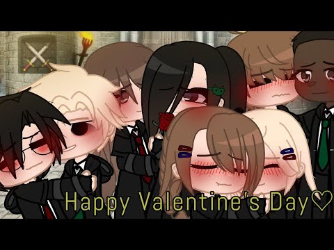 Kiss me like..||Valentine's Day Special||drarry||pansmione||blairon||linny||Gacha Club||Meme♡