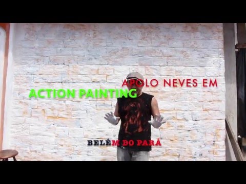Pintura Apolo Neves (Action Painting)