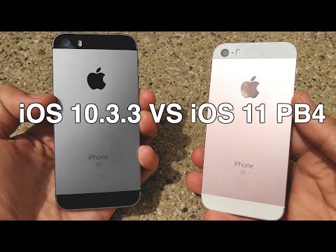 iPhone SE iOS 10.3.3 vs iPhone SE iOS 11 Public Beta 4!
