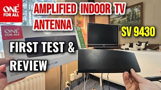 ONE FOR ALL | REVIEW | Amplified Indoor TV Antenna SV 9430 UP TO 25KM FIRST TEST