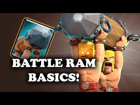 Intro to Battle Ram | Basic Interactions Using/Countering | Clash Royale