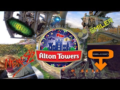 The Smiler : Nemesis : Th13een : Oblivion : Galactica Pov in one Video 4k