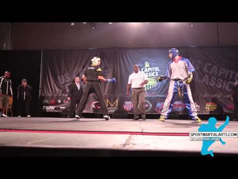 Justin Ortiz vs. Ross Levine  - Men's Sparring Grands - 2014 US Capitol Classics & China Open