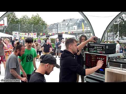 C&R SOUNDSYSTEM ft mc's - Vibrations 'Steppa dub pt2 @ Galm festival (b) 080918