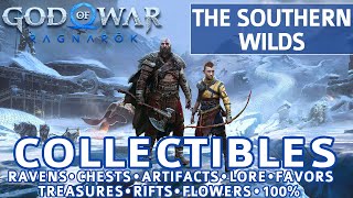 God of War Ragnarok - The Southern Wilds All Collectible Locations (Chests, Artifacts, etc) - 100%