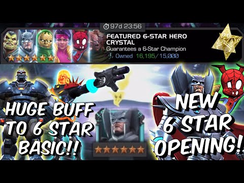 NEW 6 STAR FEATURED CRYSTAL OPENING!!! - MASSIVE BUFF TO 6 STAR BASIC! - Marvel Contest of Champions
