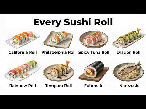Every Sushi Roll Explained in 8 Minutes | Ultimate Sushi Guide