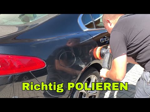 Kratzer entfernen / Auto richtig polieren mit einer Poliermaschiene