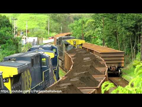 Intensa movimentação de composições de minério no Posto KM575