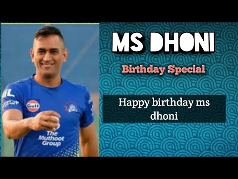 MSD - you are the king ! HAPPY BIRTHDAY by Kushal