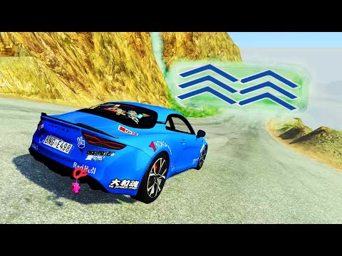 Beamng.Drive  CrashTherapy - High Speed Water Booster Jumps #2