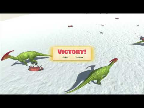 5 Parasaurolophus vs 5x all units - Animal Revolt Battle Simulator