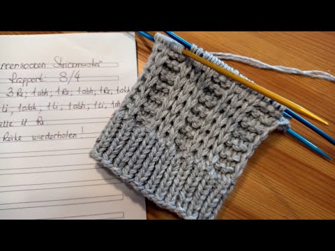 Strickmuster für Herrensocken 🧦