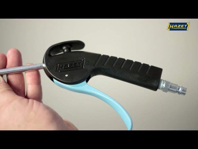 Video Teaser für HAZET Ausblaspistole, geräuscharm mit breiter Flachdüse 9040 P-5