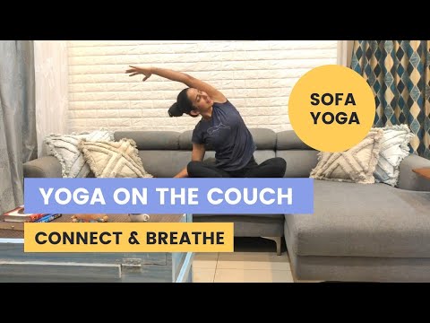 Sofa /Chair Yoga || Easy couch workout || Beginner Friendly Yoga || Day 1