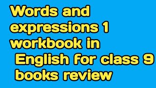 Words and expressions 1 workbook in English for class 9 #shorts #cbse