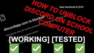 HOW TO UNBLOCK DISCORD ON SCHOOL COMPUTER [WORKING] [TESTED]
