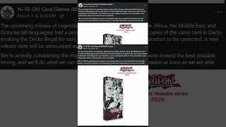 Modern Decks 2026 Delayed #yugioh #yugiohtcg #masterduel