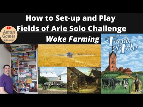 Fields of Arle - Solo Challenge.  Woke Farming.  Board game series * Amass Games *