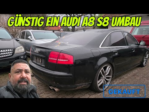 An Audi S8, bought almost for free... With defects, but it runs...