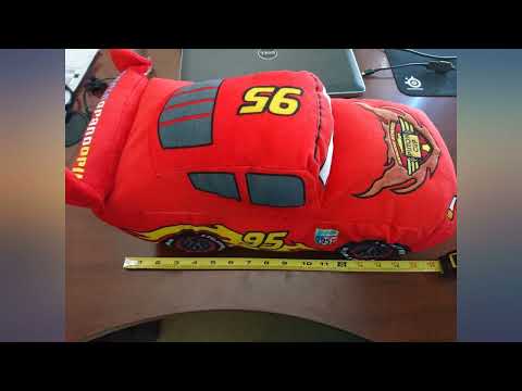 Disney Pixar Cars Plush Stuffed Lightning Mcqueen Red Pillow Buddy - Kids Super review