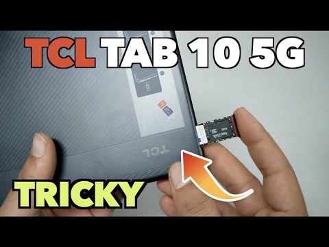 TCL Tab10 5g How to insert SIM/SD Cards step by step