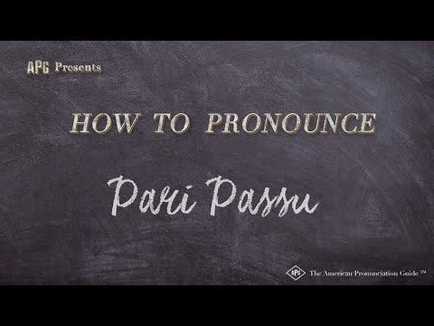 How to Pronounce Pari Passu (Real Life Examples!)