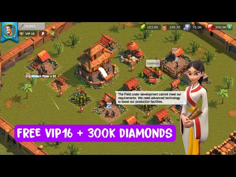 Rise Of Kingdoms Private Server English Version | Free Vip16 + 300k Diamonds - Fix Bug Stuck 35%